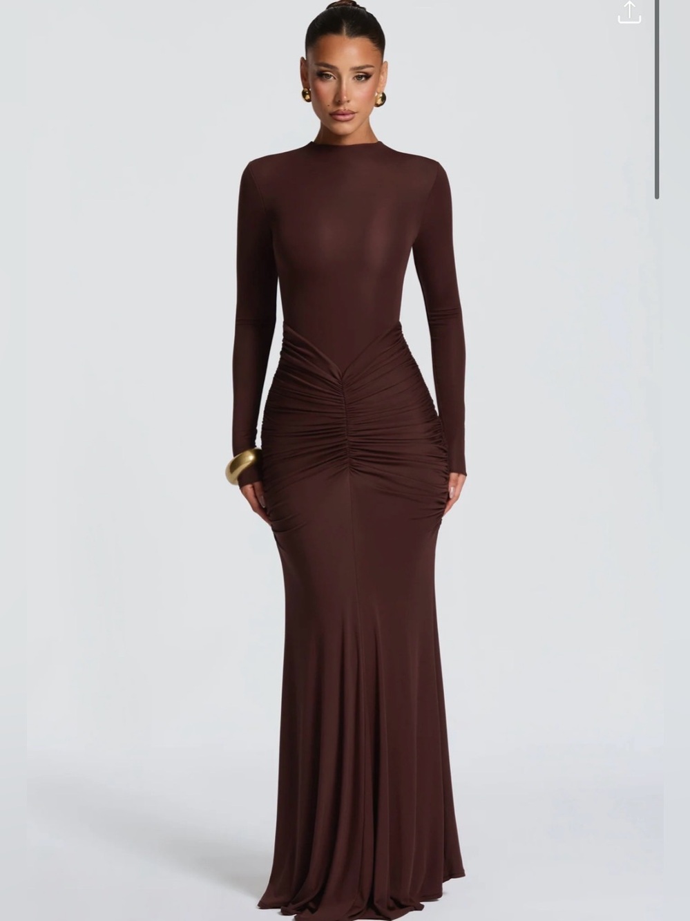 Oriane Maxi Dress in Plum